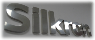 Silkron wall logo